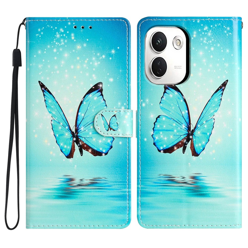 Unique knížkové pouzdro na Xiaomi Redmi Note 17 Pro Max 5G - modrý motýl