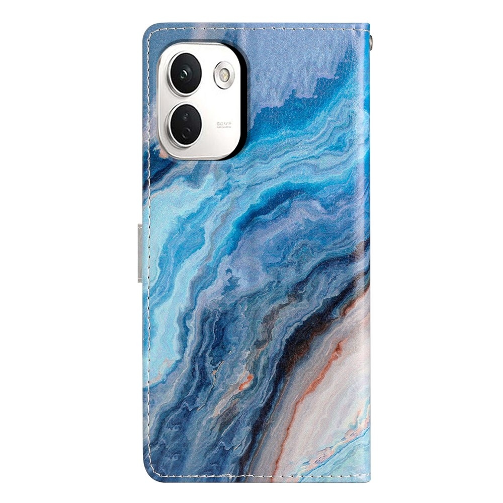 Unique knížkové pouzdro na Xiaomi Redmi Note 17 Pro Max 5G - modrý mramor