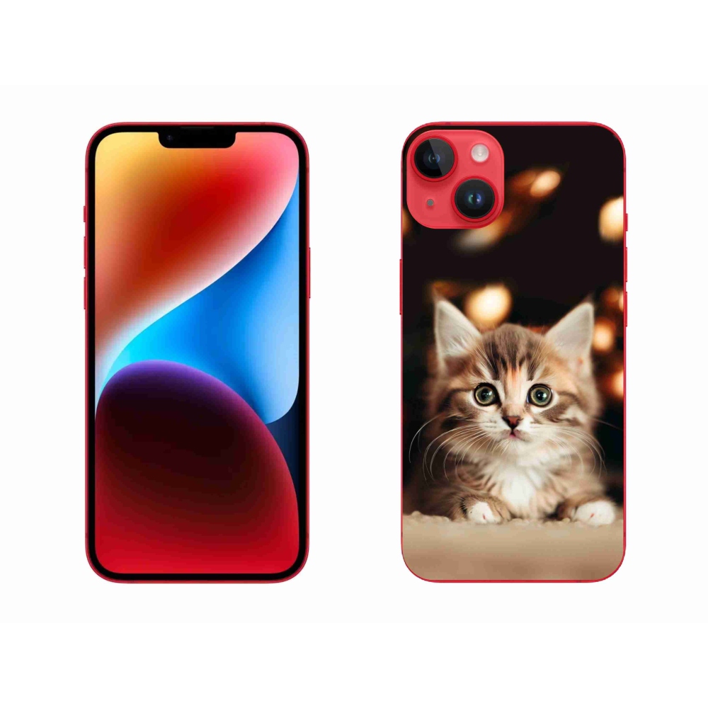 Gelový kryt mmCase na iPhone 14 Plus - roztomilé kotě 2