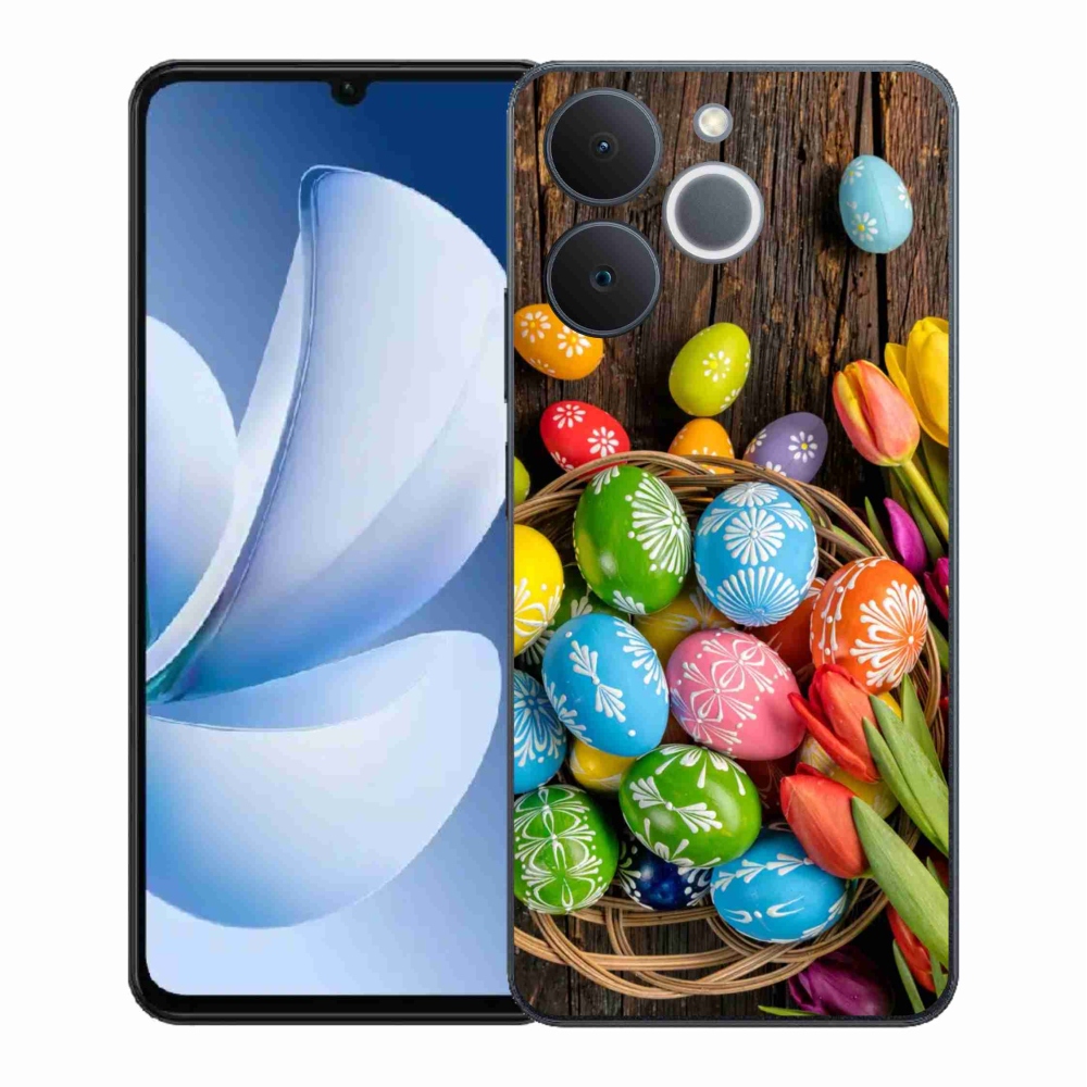 Gelový kryt mmCase na Realme Note 70T - velikonoční vajíčka