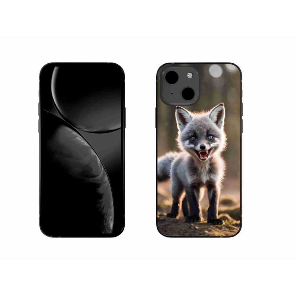 Gelový kryt mmCase na iPhone 13 - rozzuřená liška