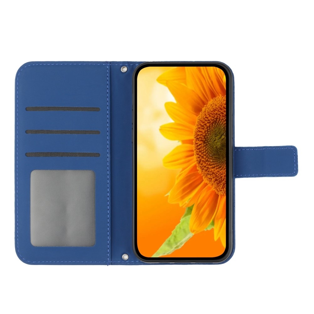 Sunflower knížkové pouzdro na Vivo X80 Lite - modré