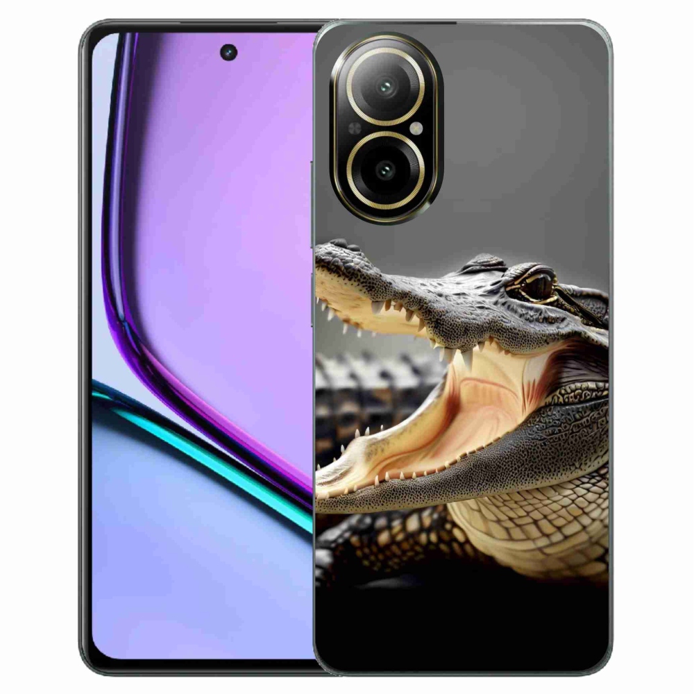 Gelový kryt mmCase na Realme C67 - krokodýl