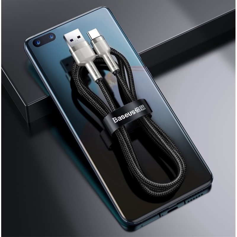 Baseus Cafule Metal Series Datový Kabel USB-USB-C 66W 1m Black