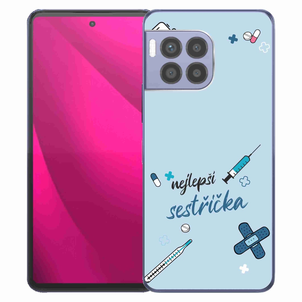 Gelový kryt mmCase na T-Mobile T Phone 2 Pro - nejlepší sestřička modré pozadí