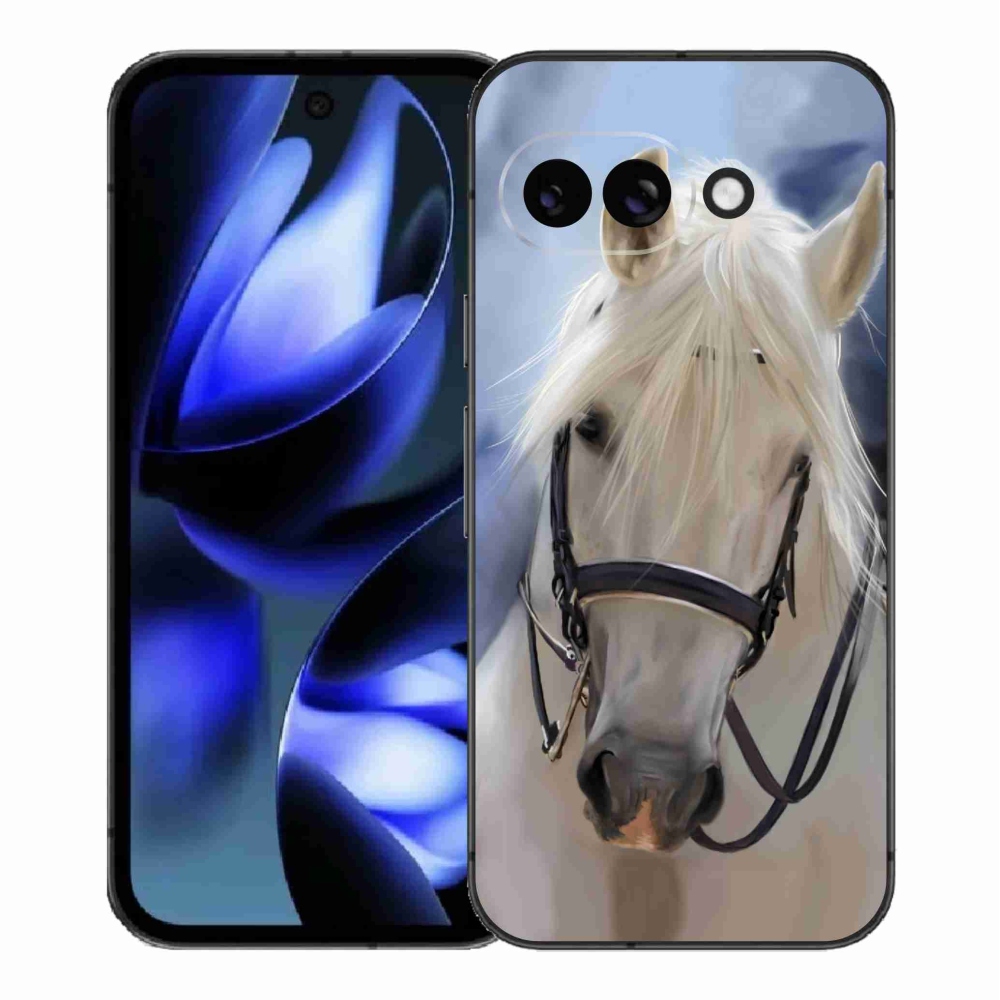 Gelový kryt mmCase na Google Pixel 9a - bílý kůň