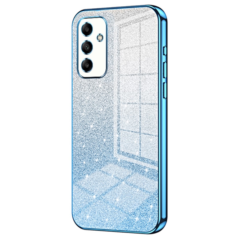 Cut gelový třpytivý obal na Samsung Galaxy A05s - modrý