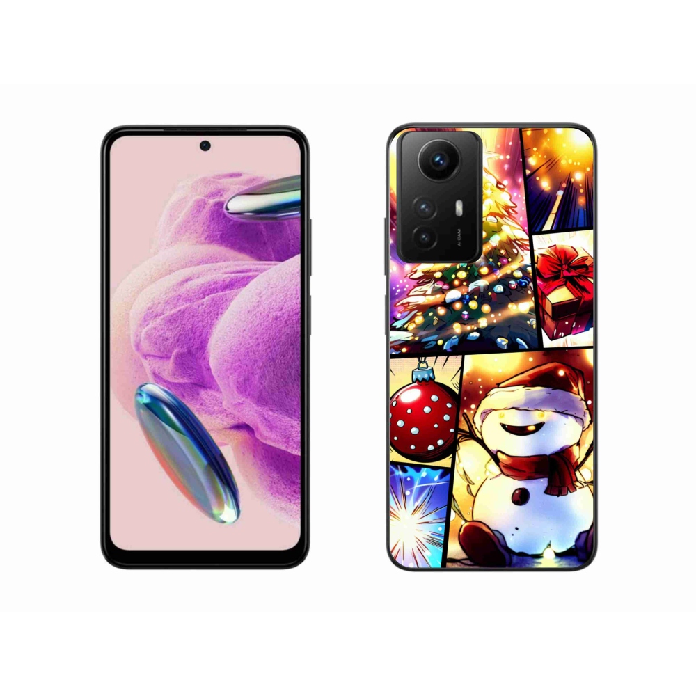 Gelový kryt mmCase na Xiaomi Redmi Note 12S - vánoční motivy 1