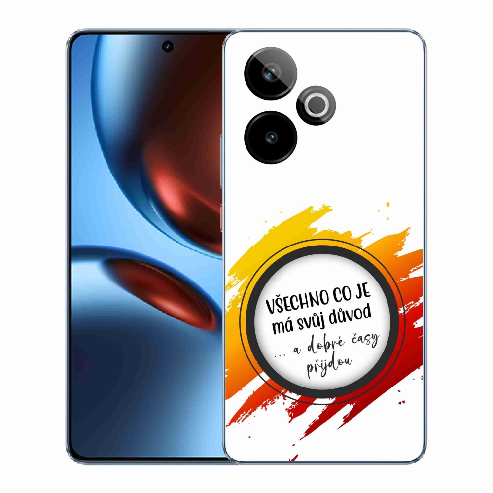 Gelový kryt mmCase na Realme GT 7 5G/GT 7T 5G - citát 3 bílé pozadí
