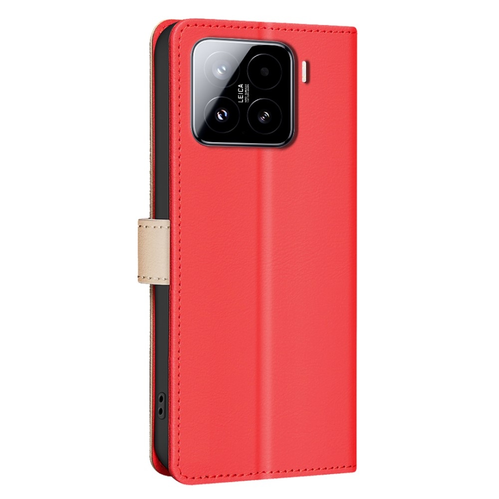 BNF DUO knížkové pouzdro na Xiaomi 15 - červené