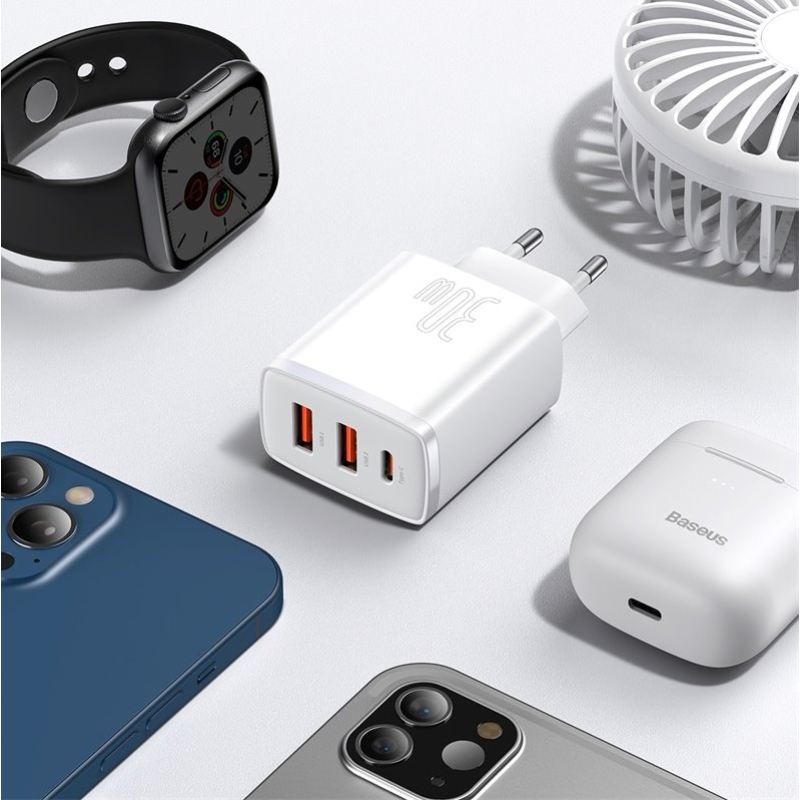 Baseus CCXJ-E02 Compact Quick Nabíječka USB-C 30W White