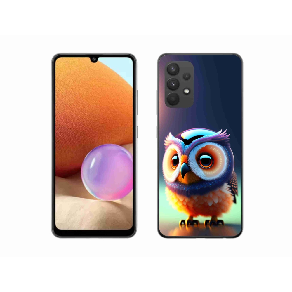 Gelový kryt mmCase na Samsung Galaxy A32 4G - sovička