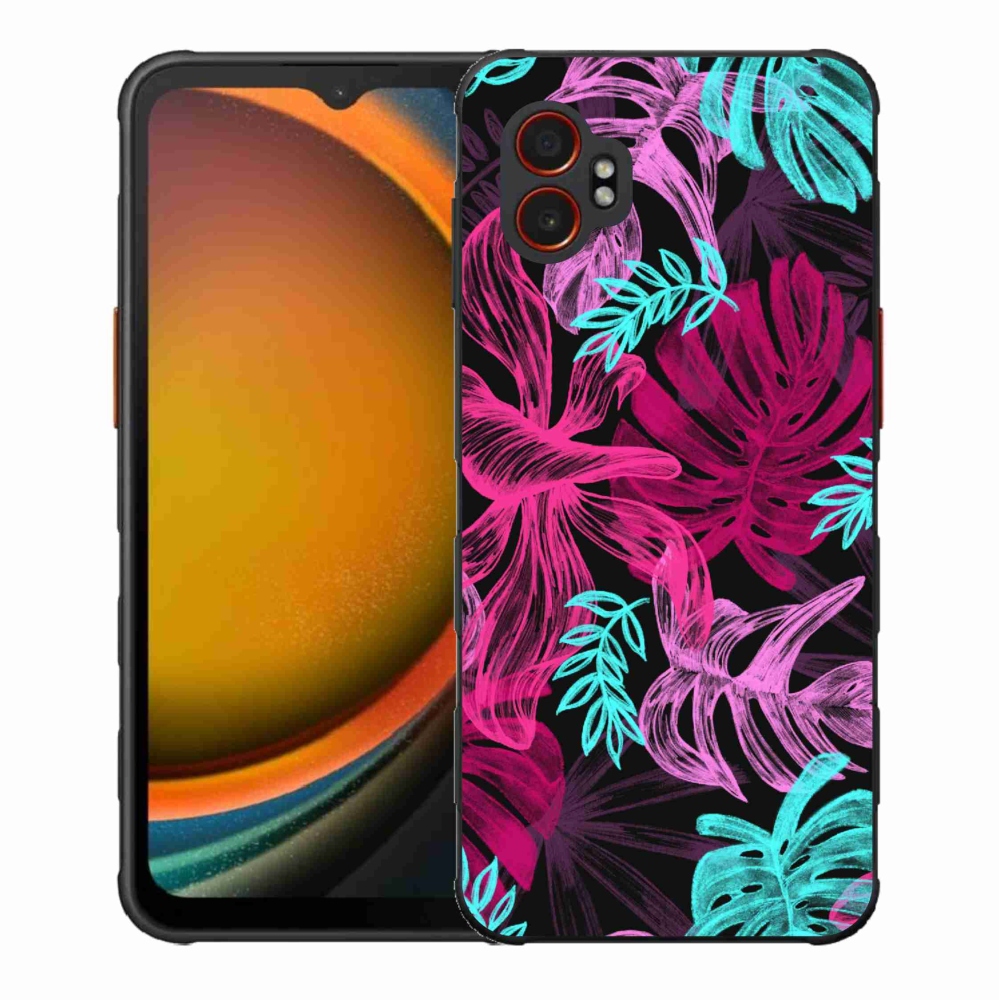 Gelový kryt mmCase na Samsung Galaxy Xcover 7 Pro - květiny 1
