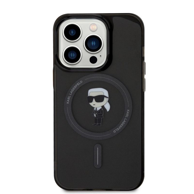 Karl Lagerfeld IML Ikonik MagSafe Zadní Kryt pro iPhone 15 Pro Black