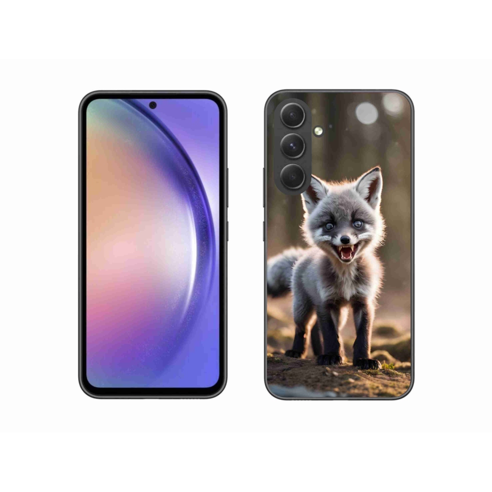 Gelový kryt mmCase na Samsung Galaxy A54 5G - rozzuřená liška
