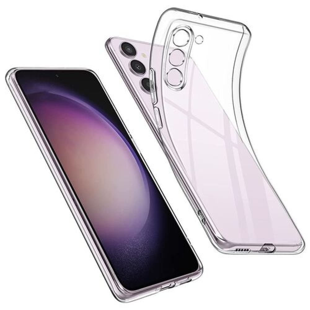 Průhledný gelový obal na Samsung Galaxy S23 5G - průhledný