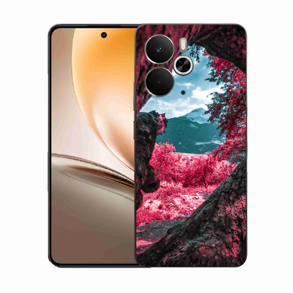 Gelový kryt mmCase na Realme 14 5G - výhled na hory