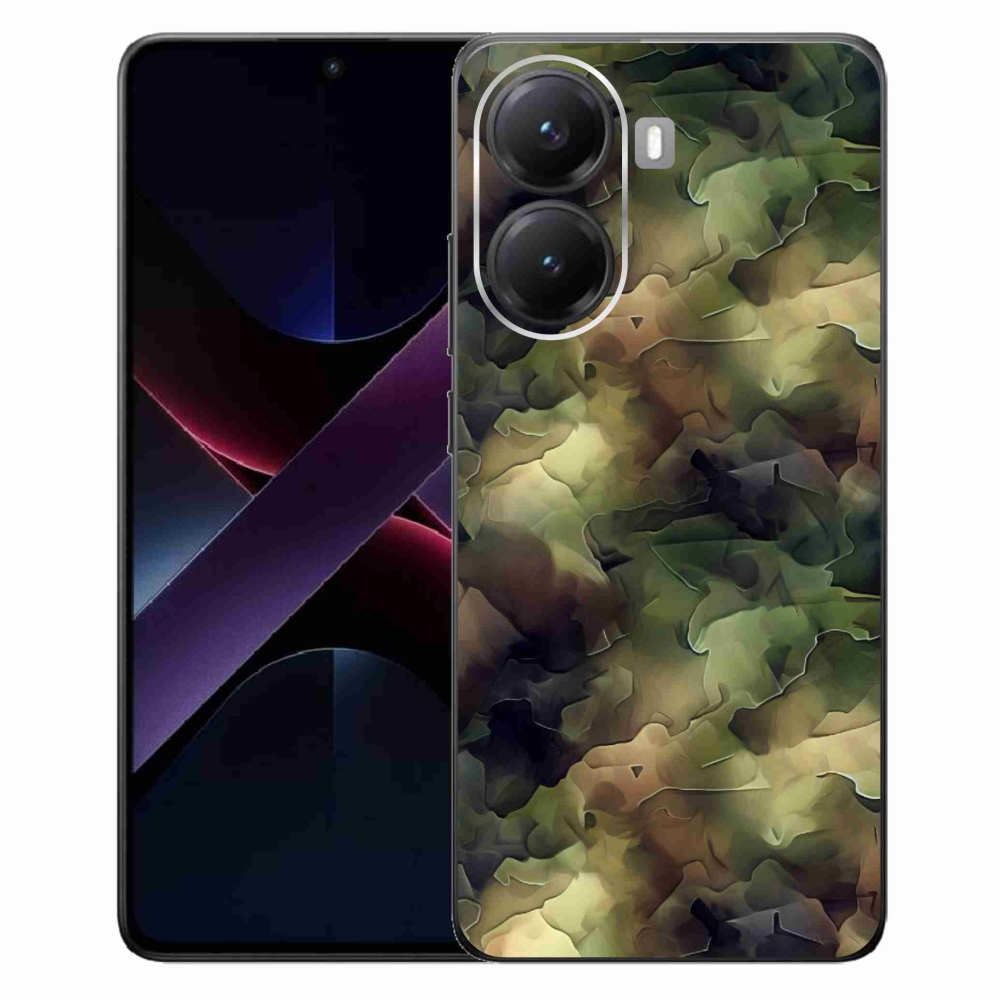 Gelový kryt mmCase na Xiaomi Poco X7 Pro 5G - maskáčový vzor 10