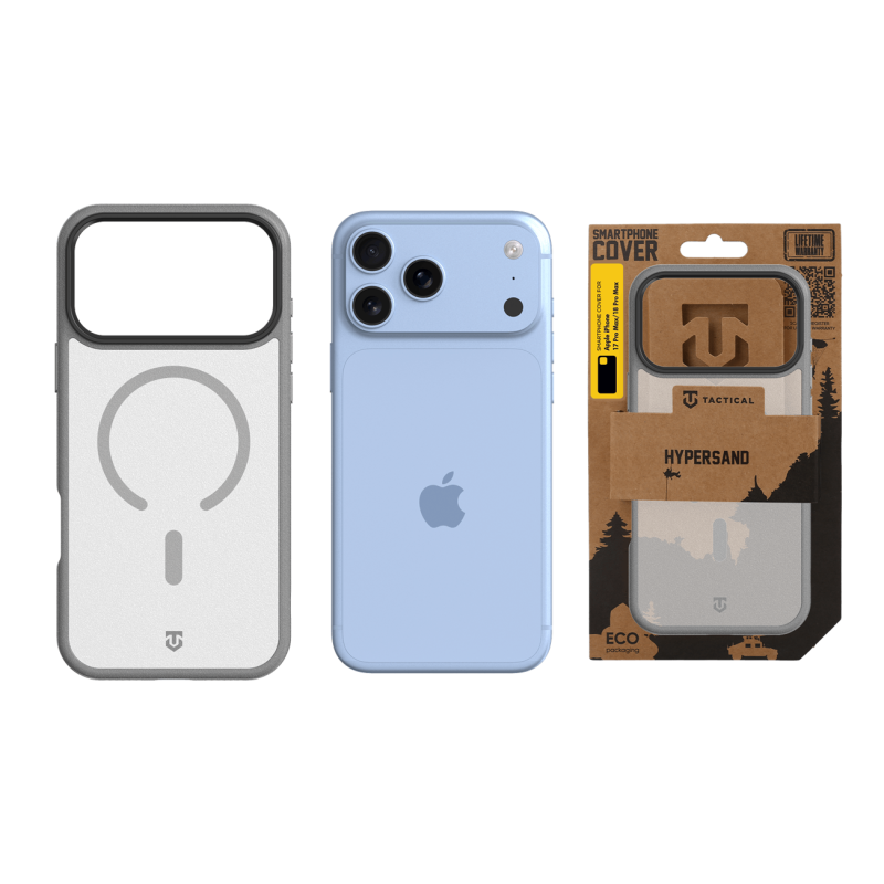 Tactical MagForce Hypersand Kryt pro Apple iPhone 18 Pro Max/17 Pro Max Light Grey