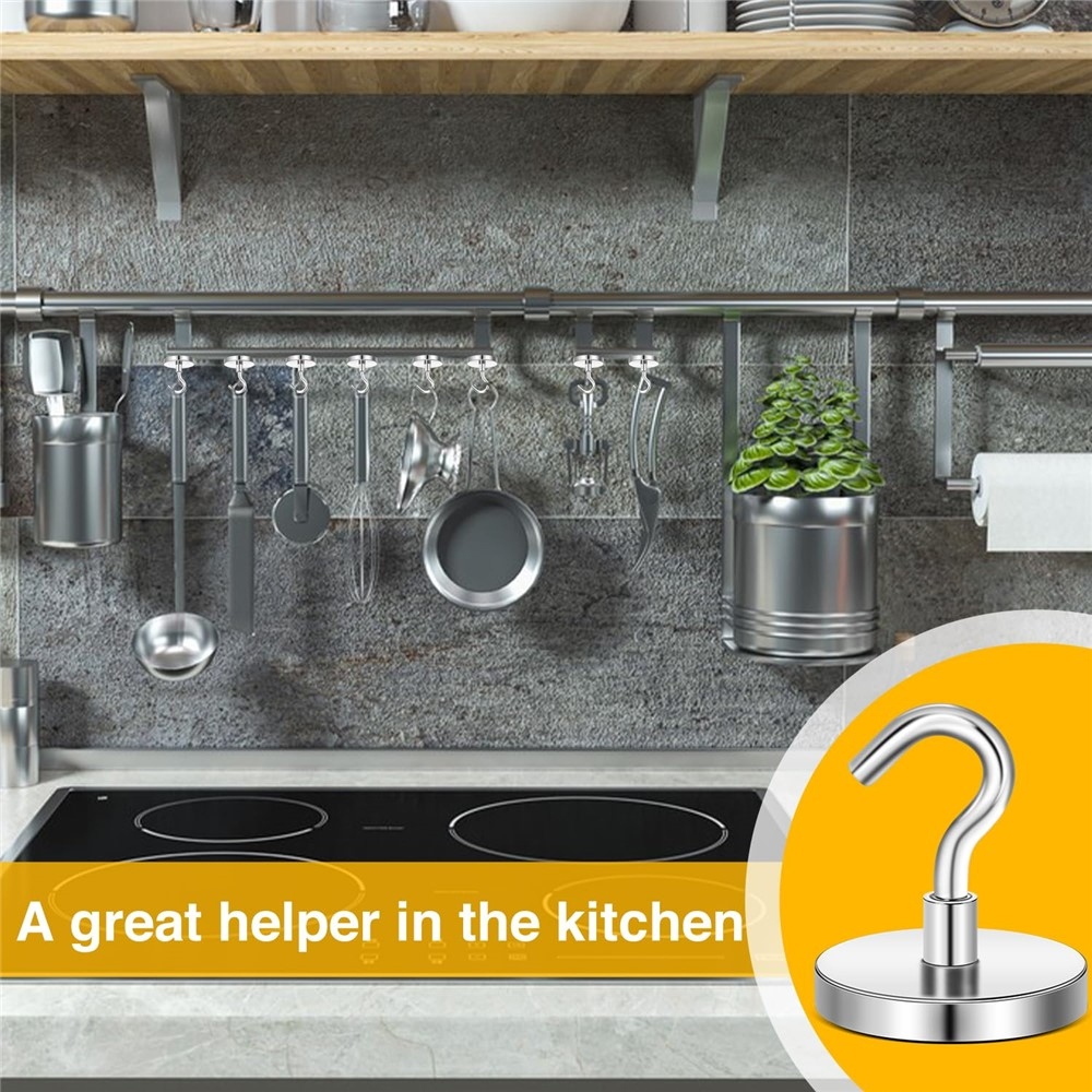 Závěsný ocelový magnetický háček s nosností 12 kg