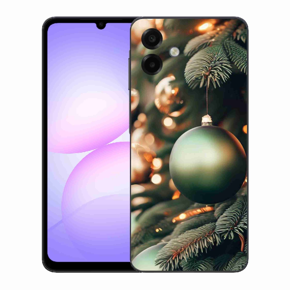 Gelový kryt mmCase na Samsung Galaxy A07 4G - vánoční ozdoby 1