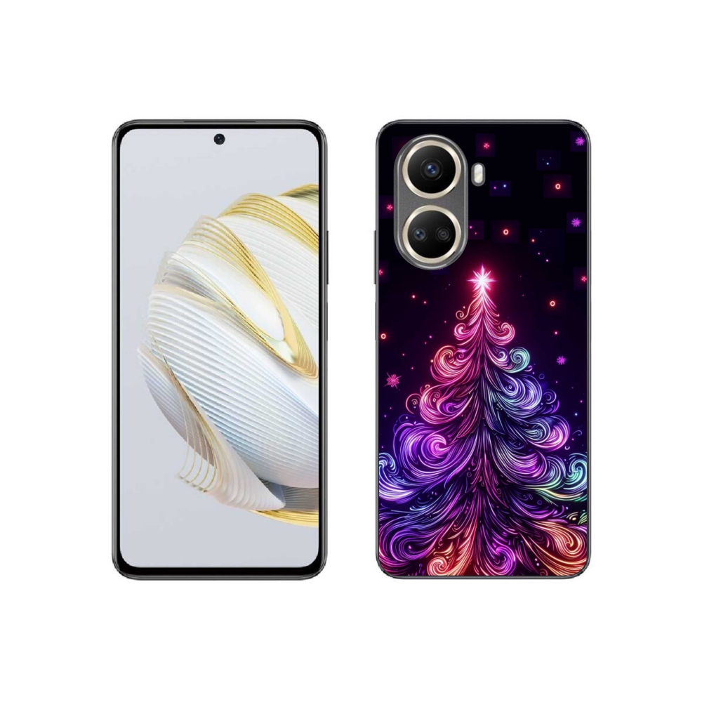 Gelový kryt mmCase na Huawei Nova 10 SE - neonový vánoční stromek 1