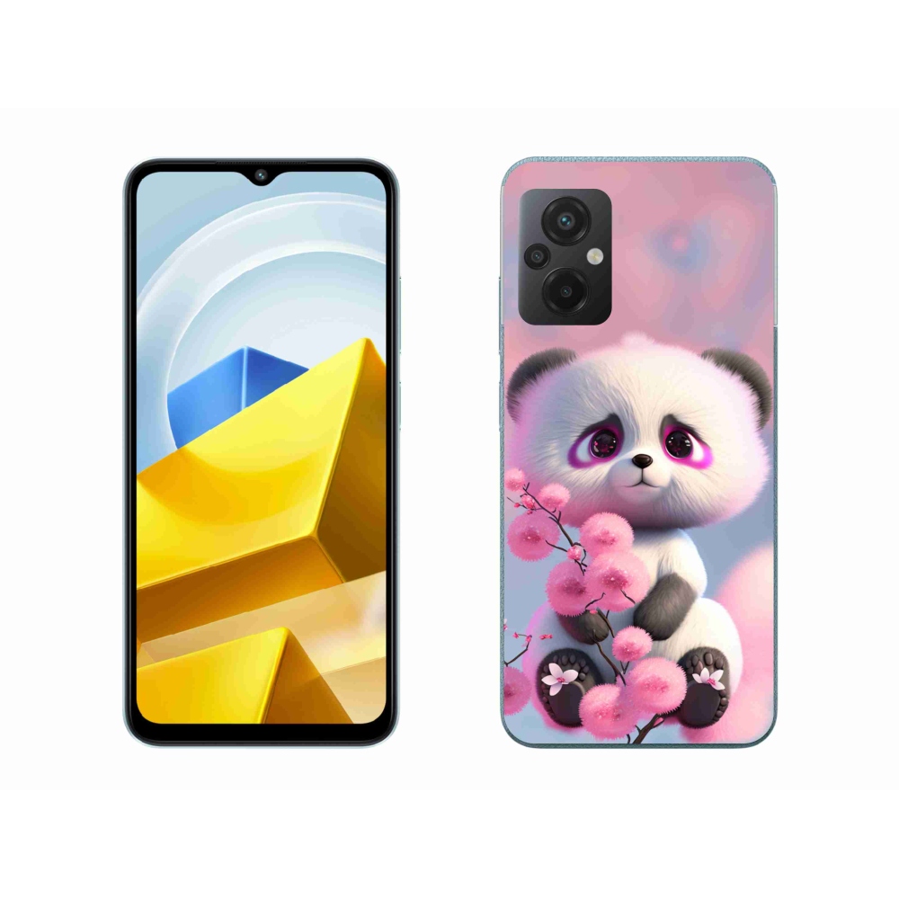 Gelový kryt mmCase na Xiaomi Poco M5 4G - roztomilá panda 1