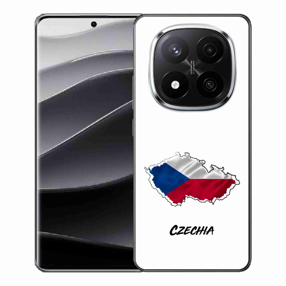 Gelový kryt mmCase na Xiaomi Redmi Note 14 Pro+ 5G - Czechia bílé pozadí