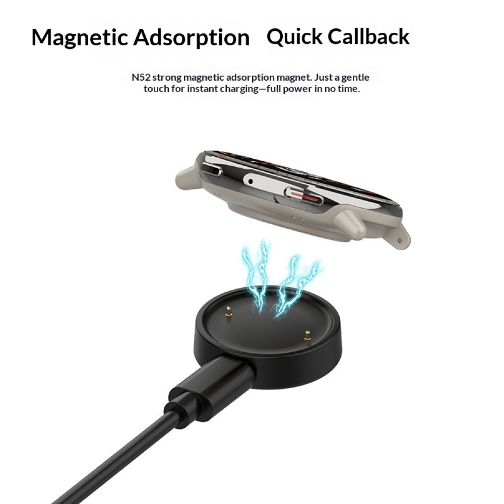 USB-A nabíjecí kabel pro Amazfit Active 2/Bip 6 1m - černý