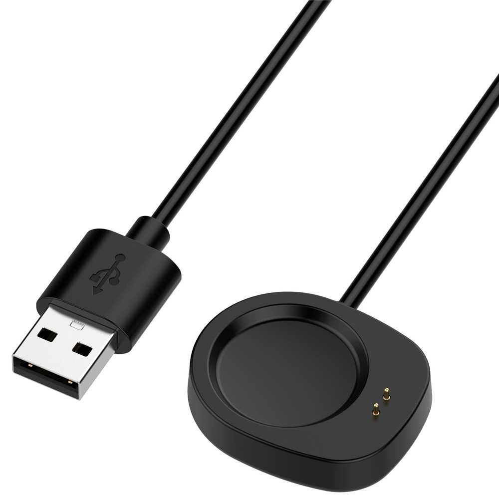 USB-A nabíjecí kabel pro Amazfit Active 3 Premium/ T-Rex 3 1m - černý