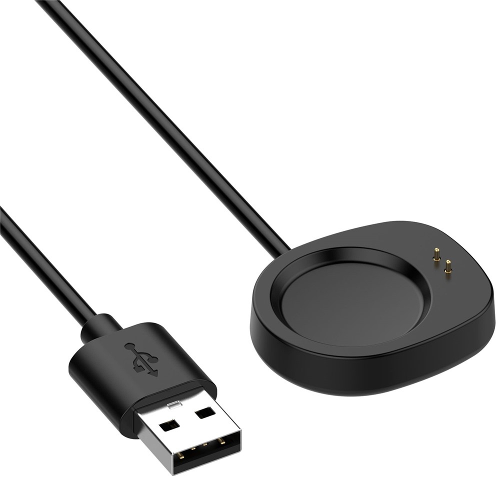 USB-A nabíjecí kabel pro Amazfit Active 3 Premium/ T-Rex 3 1m - černý