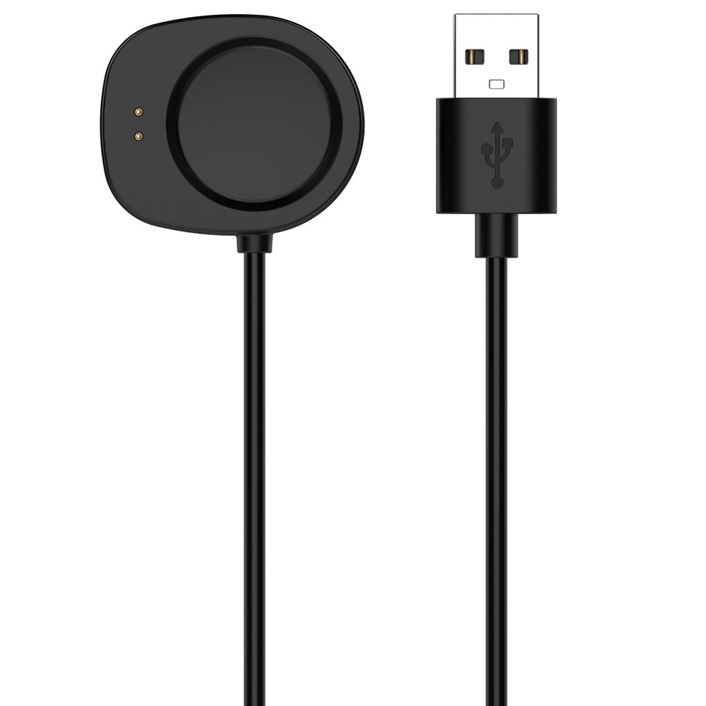 USB-A nabíjecí kabel pro Amazfit Active 3 Premium/ T-Rex 3 1m - černý