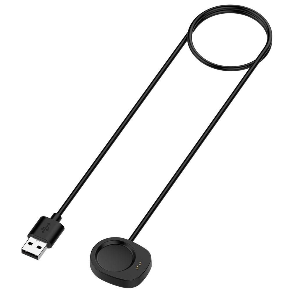 USB-A nabíjecí kabel pro Amazfit Active 3 Premium/ T-Rex 3 1m - černý