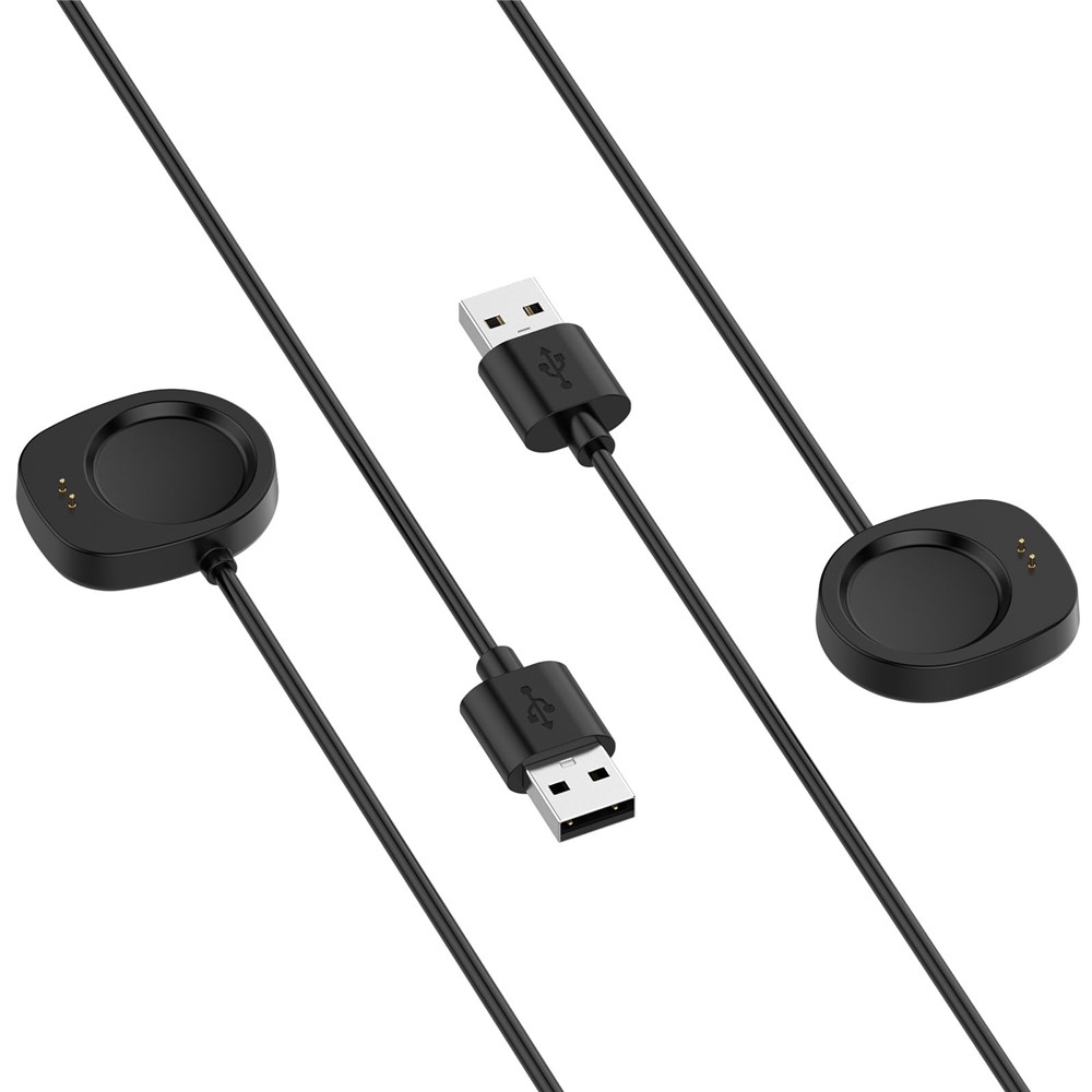 USB-A nabíjecí kabel pro Amazfit Active 3 Premium/ T-Rex 3 1m - černý