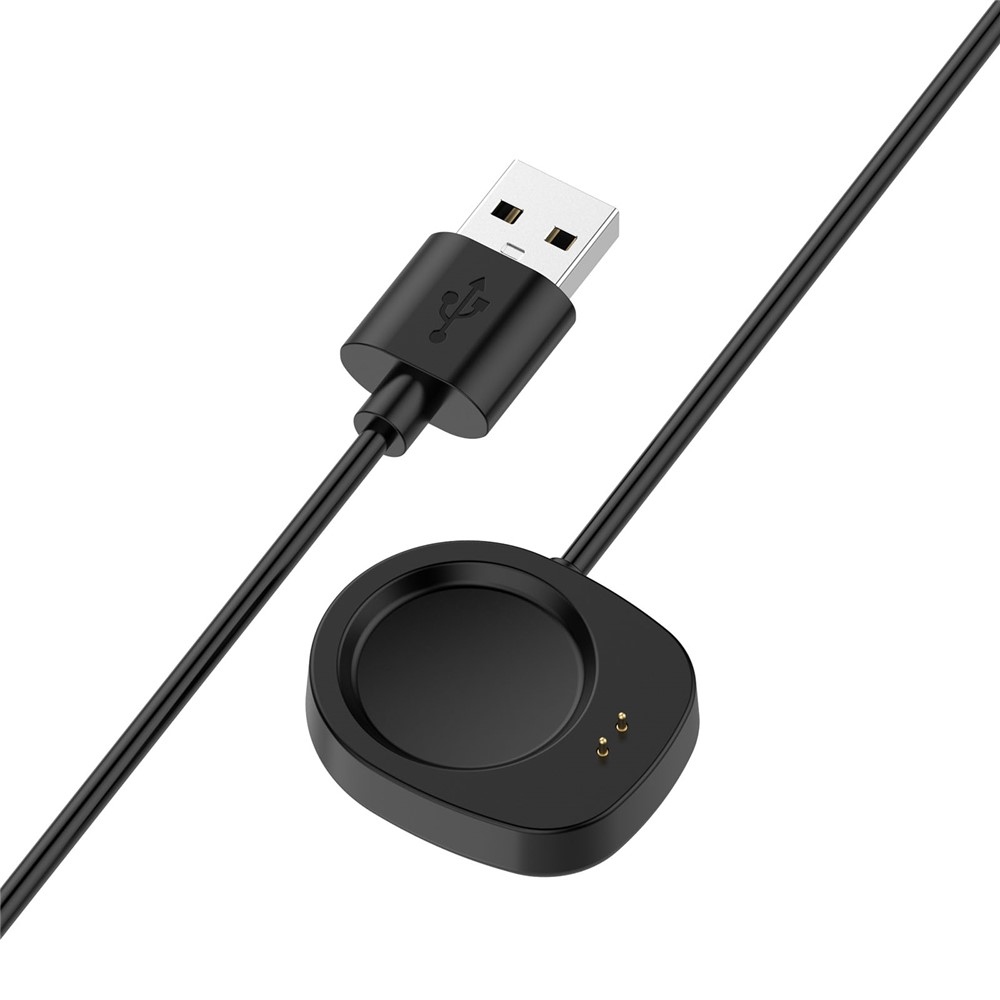 USB-A nabíjecí kabel pro Amazfit Active 3 Premium/ T-Rex 3 1m - černý