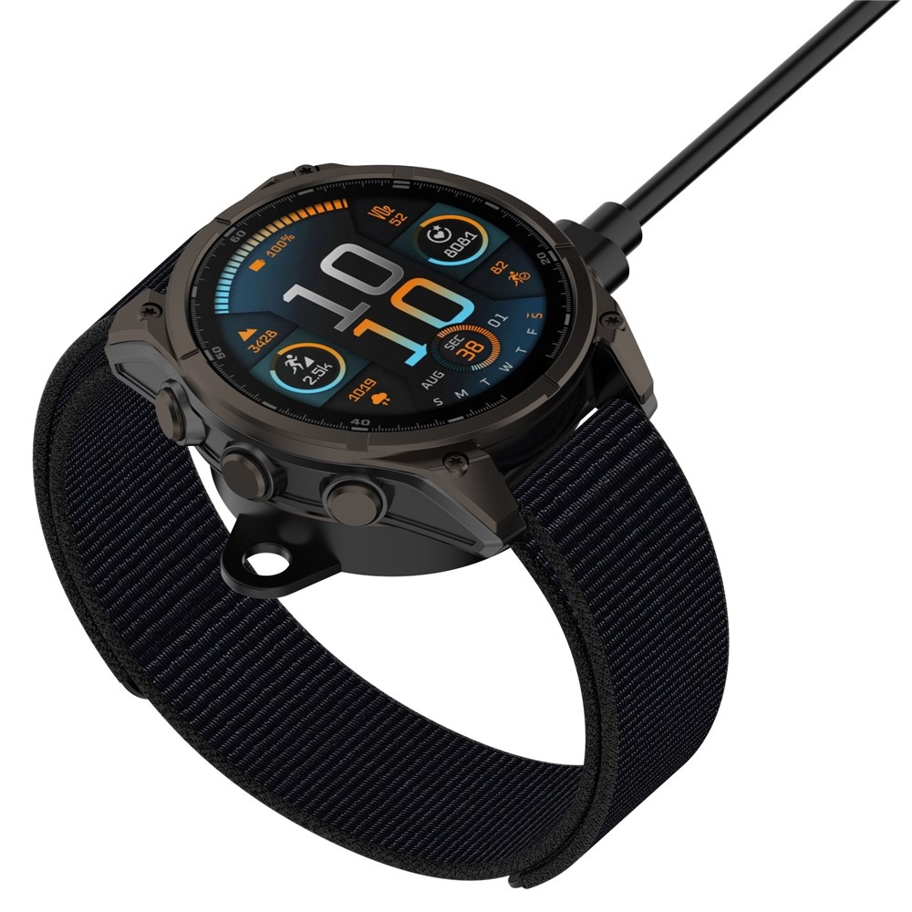 USB-A nabíjecí kabel pro Garmin Forerunner 570 42mm / 47mm 1m - černý