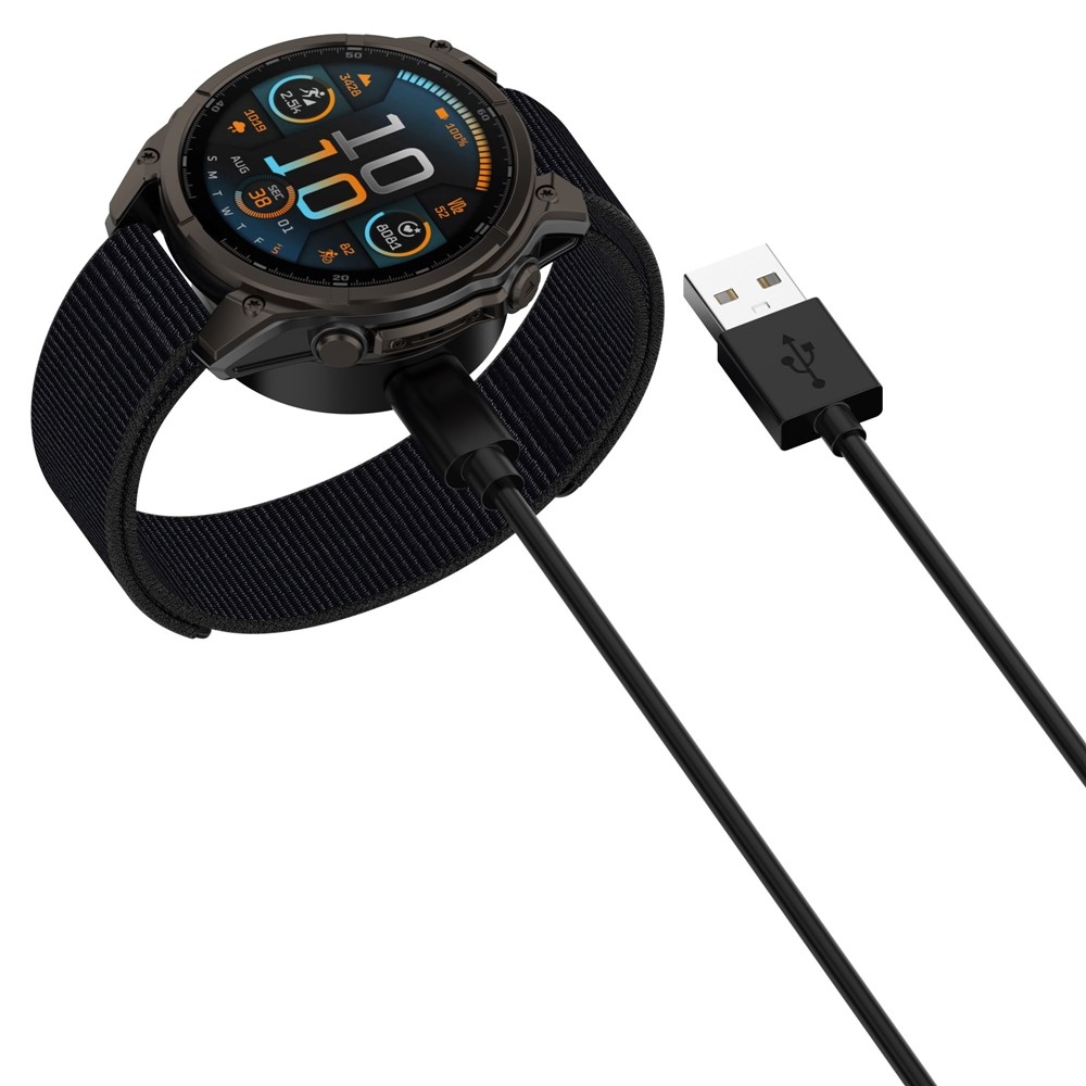 USB-A nabíjecí kabel pro Garmin Forerunner 570 42mm / 47mm 1m - černý