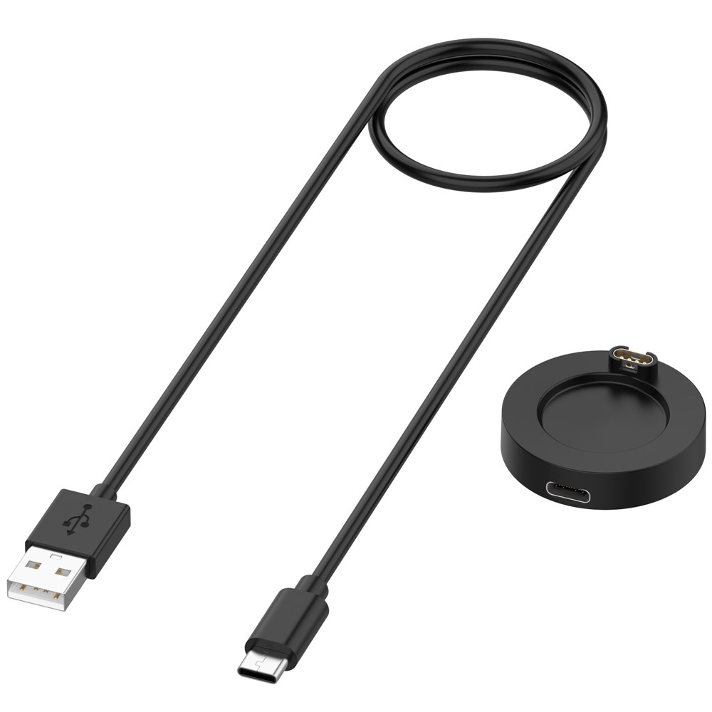 USB-A nabíjecí kabel pro Garmin Forerunner 570 42mm / 47mm 1m - černý