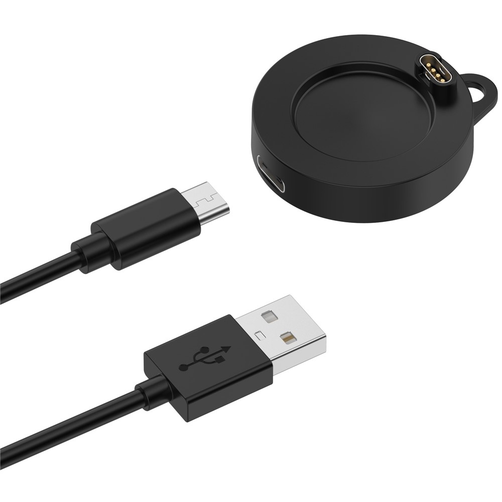 USB-A nabíjecí kabel pro Garmin Forerunner 570 42mm / 47mm 1m - černý