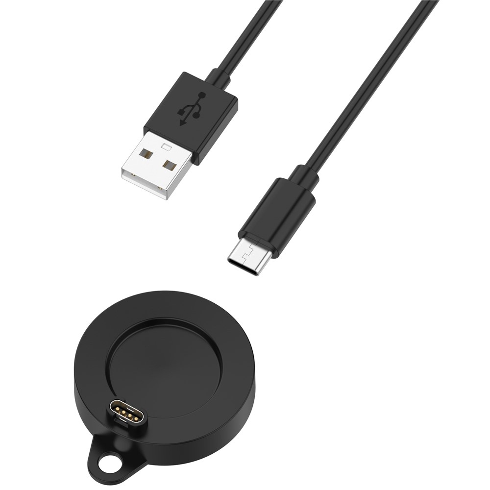 USB-A nabíjecí kabel pro Garmin Forerunner 570 42mm / 47mm 1m - černý