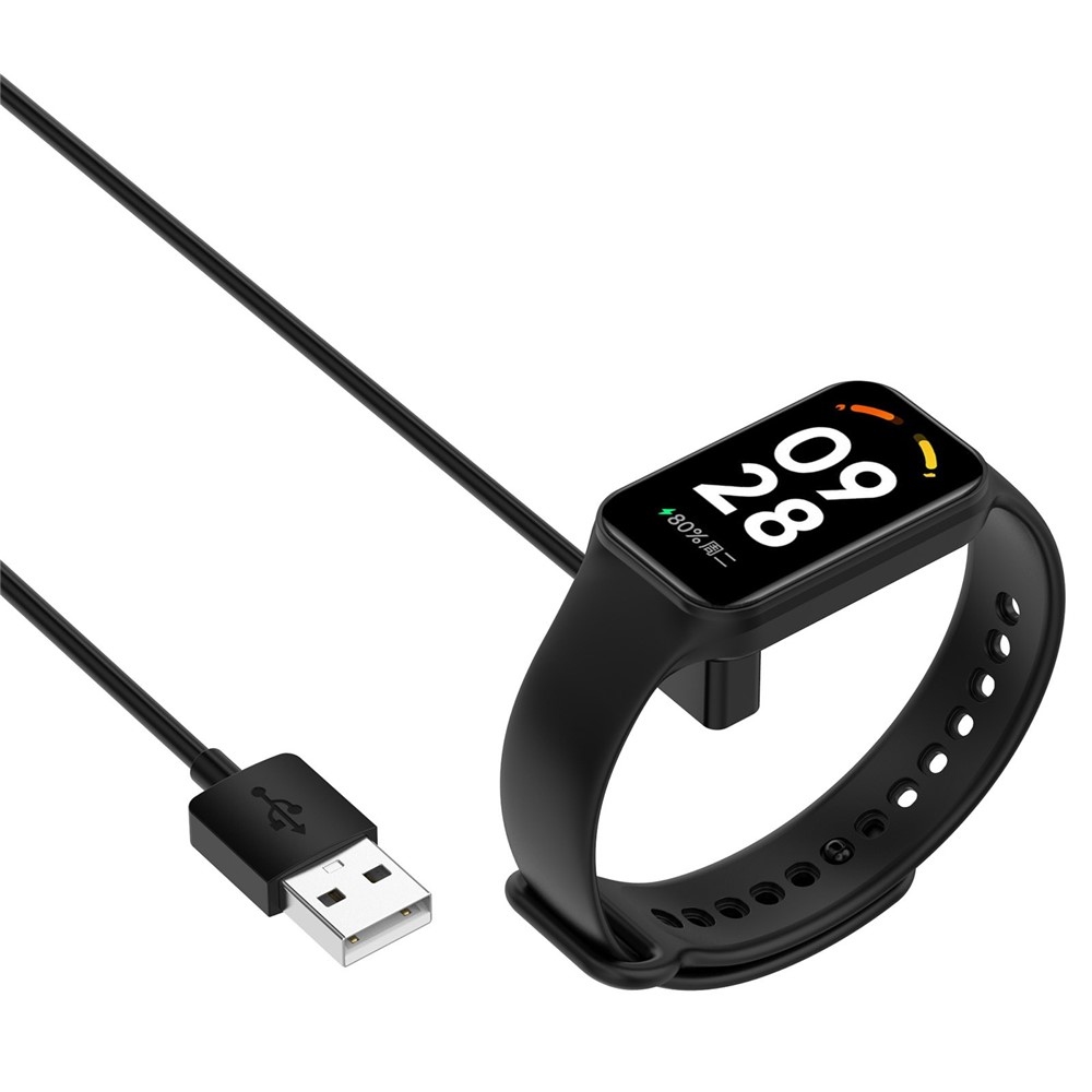 USB-A nabíjecí kabel pro Xiaomi Smart Band 9 Pro/Redmi Watch 4 60cm - černý