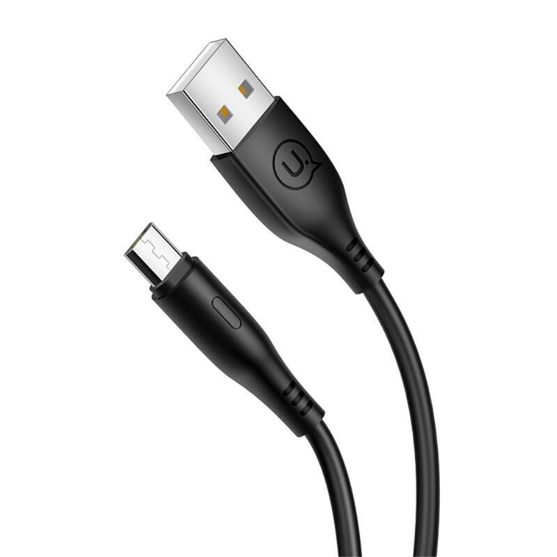 USMS nabíjecí a propojovací micro USB kabel 1m pro nabíjení a synchronizaci - černý