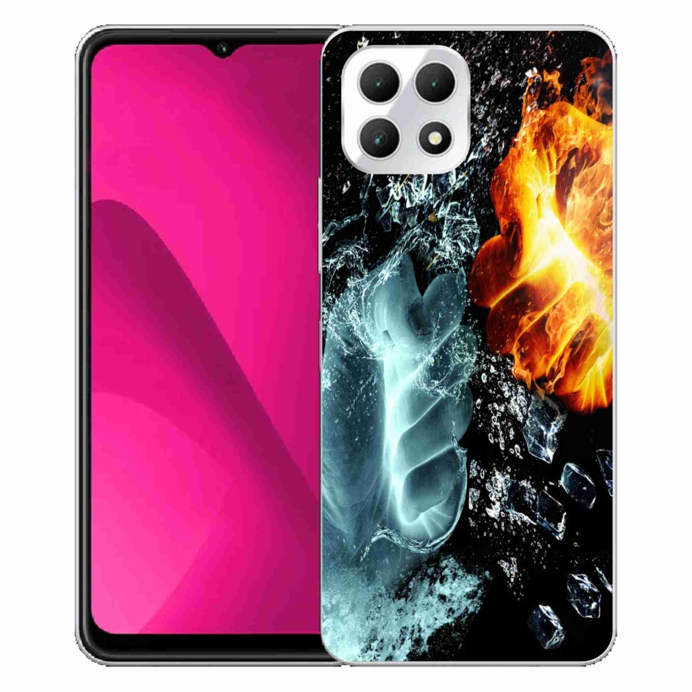 Gelový kryt mmCase na T-Mobile T Phone 2 - voda a oheň