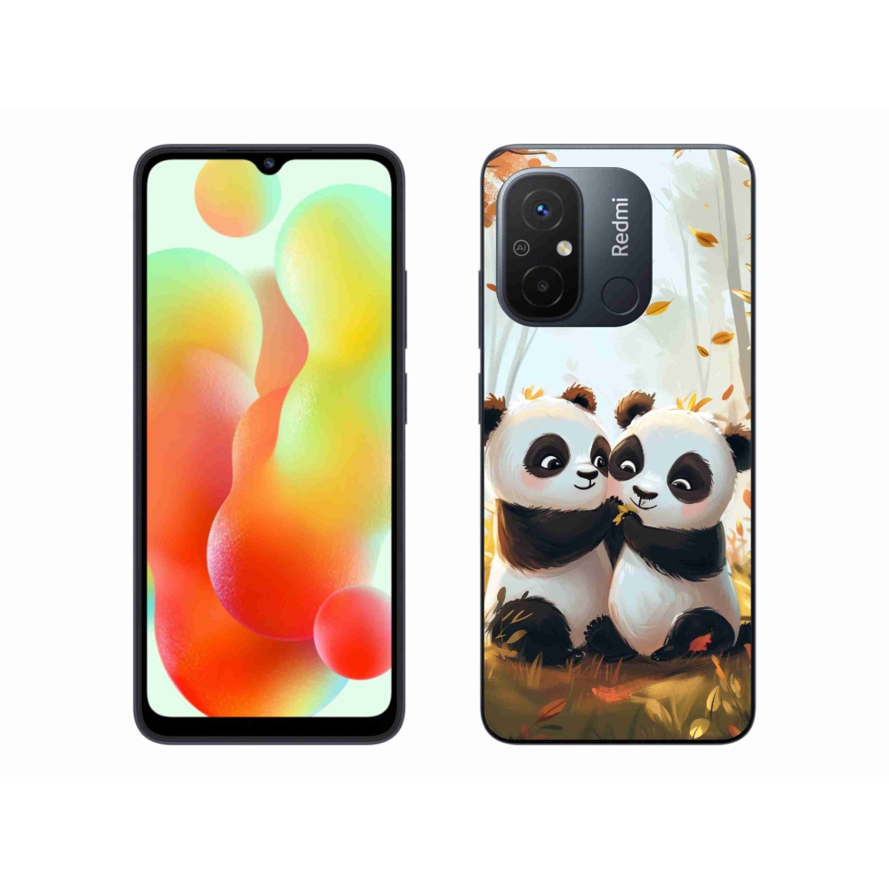 Gelový kryt mmCase na Xiaomi Redmi 12C - pandy