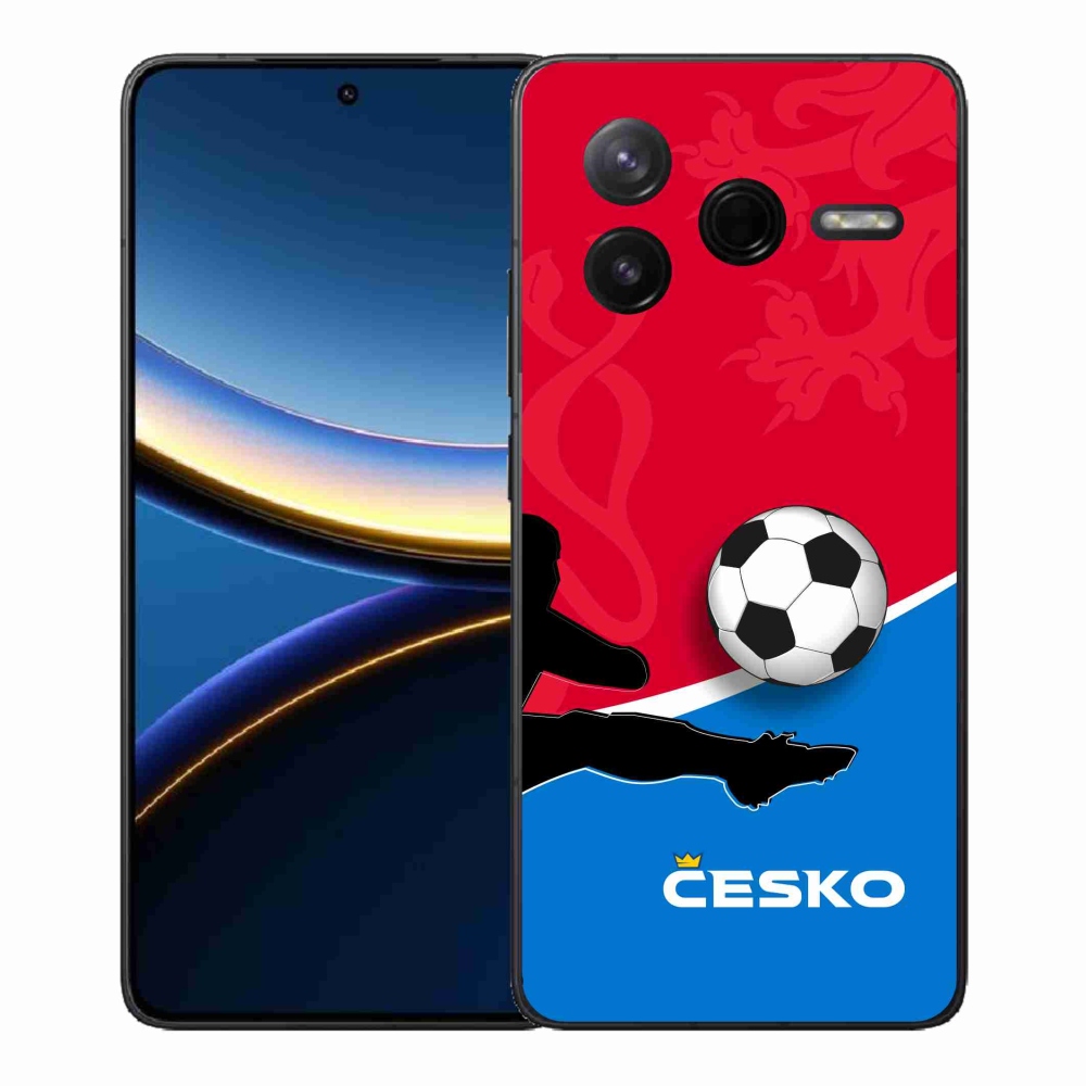 Gelový kryt mmCase na Xiaomi Poco F7 Pro - fotbal Česko 2
