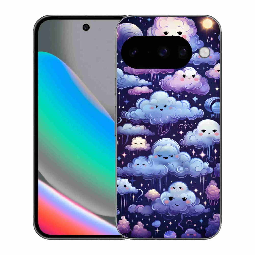 Gelový kryt mmCase na Google Pixel 10 - mráčky