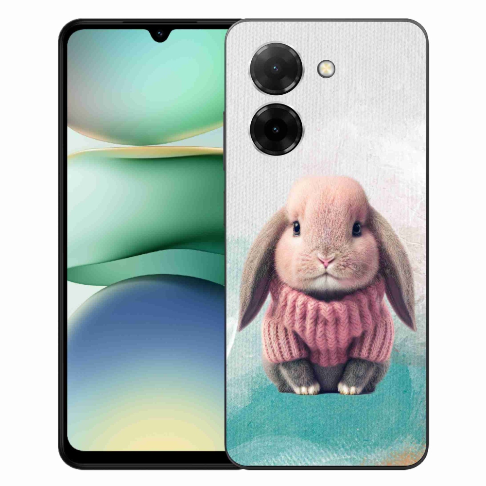 Gelový kryt mmCase na Xiaomi Redmi A5 (171.7x77.8x8.3mm) - králíček ve svetru