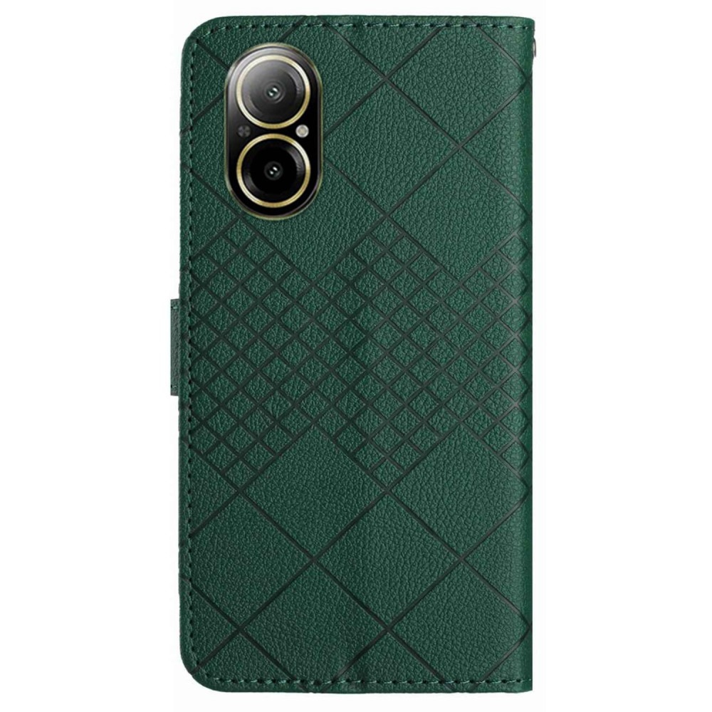 Texture knížkové pouzdro na mobil Realme C67 - zelené