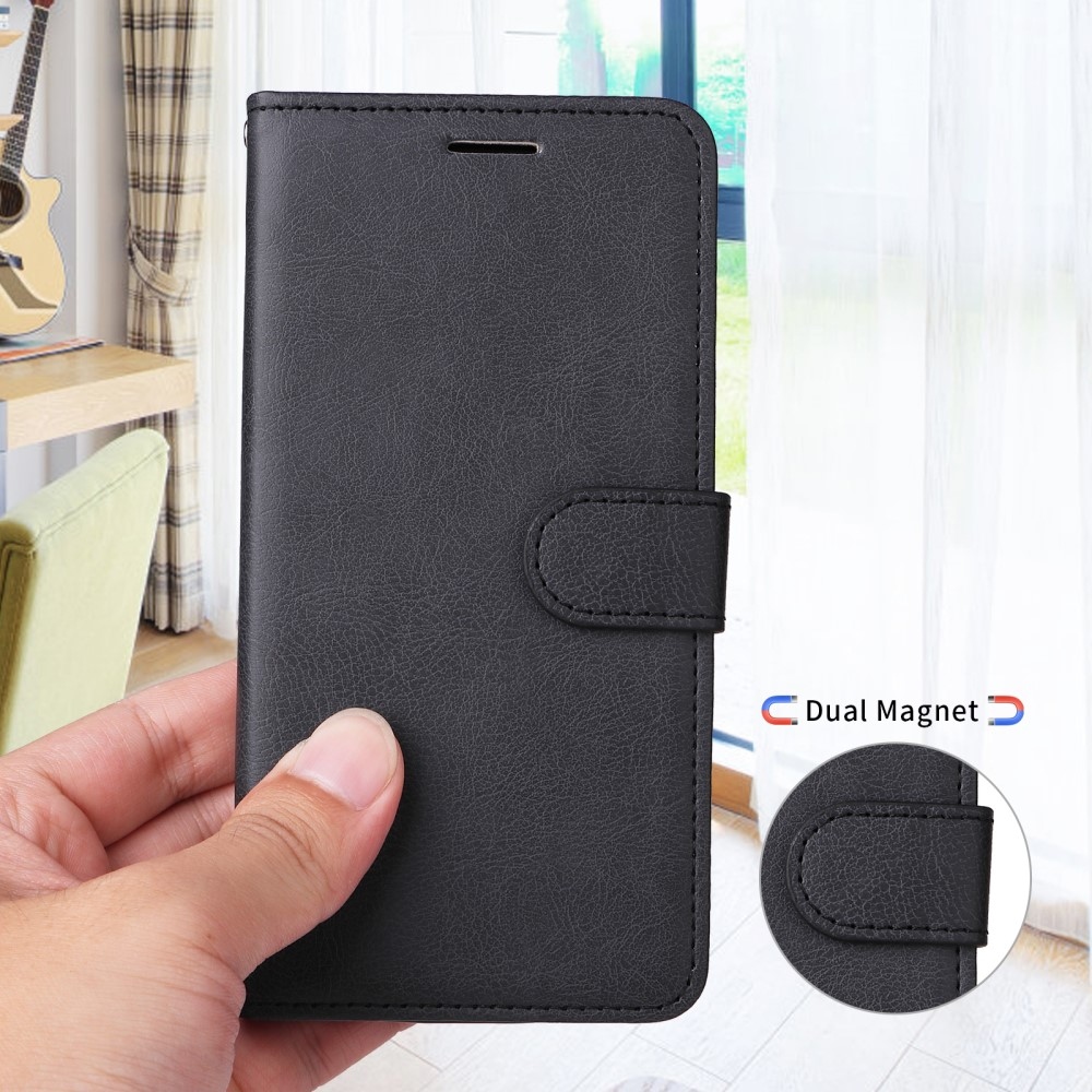 Wallet knížkové pouzdro na Xiaomi Redmi A5 (173.45x79.35x8.45mm) - černé