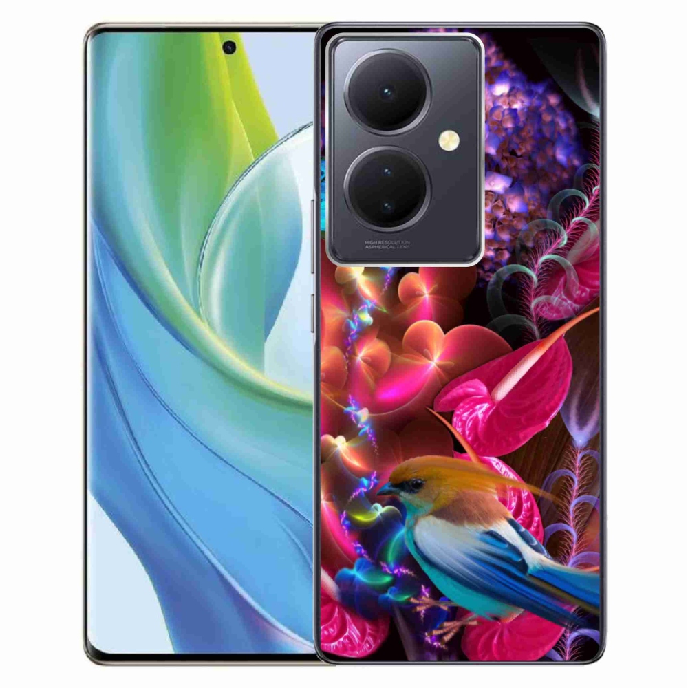 Gelový kryt mmCase na Vivo V29 Lite 5G - barevné květiny
